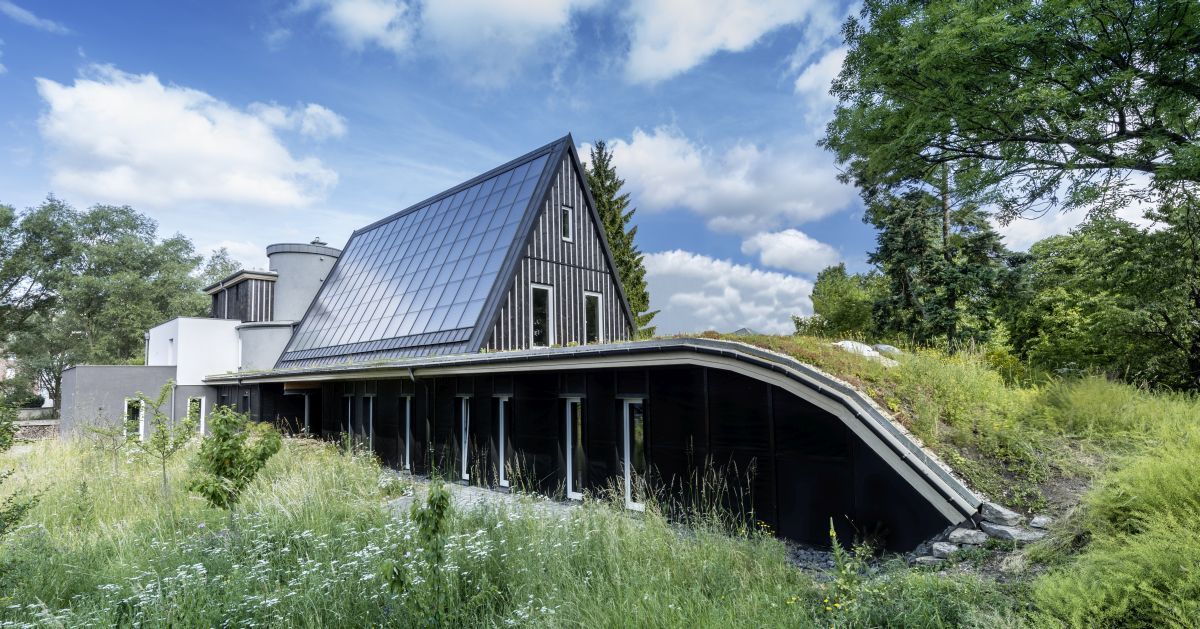 Hofer Sonnenhaus. Solararchitektur mit Solarthermie - Foto: Feig Fotodesign